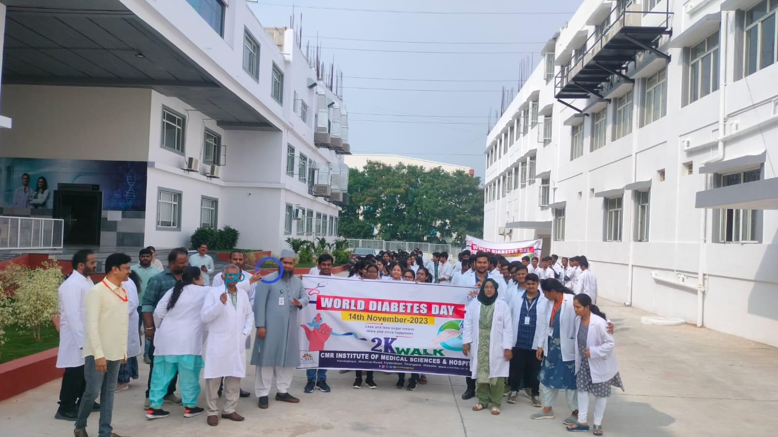 CMR Institute of Medical Sciences Hyderabad World Daibatics Day photo 7